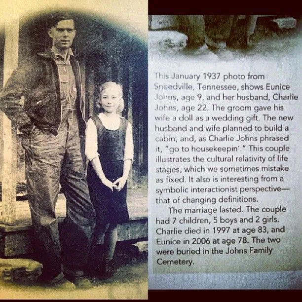 Early XXth child-brides, matches made in heaven